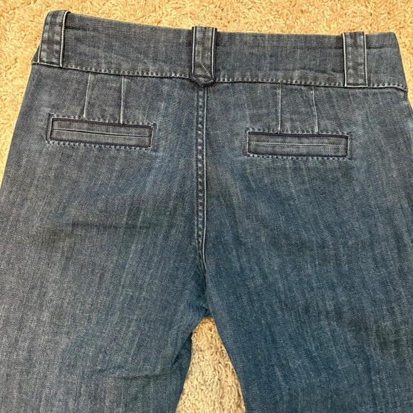 Banana Republic Denim Cropped Trousers Mid Rise Women’s Size 10 - Picture 6 of 11